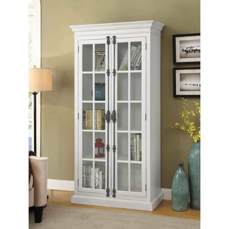 Braylyn 2 Door Curio Cabinet in Antique White